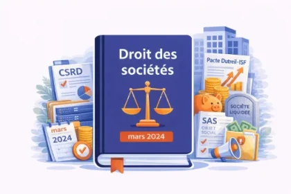 Actualités du droit des sociétés de mars 2024 avec directive CSRD et évolution du répertoire Sirene
