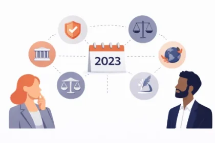 Résumé des cinq principales lois de 2023 qui impactent les professionnels du droit et la dématérialisation des formalités juridiques, fiscales et notariales