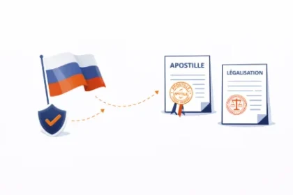 Procédure d’apostille et légalisation des documents français pour projets en Russie avec certification notariale et traduction assermentée