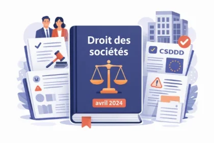 Actualités du droit des sociétés d’avril 2024 comprenant la directive CSDDD la révocation du mandat social et les obligations des entreprises