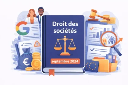 Actualités du droit des sociétés en septembre 2024 avec décisions de la Cour de cassation sur cession de parts sociales, liquidation judiciaire, abus d’usufruit et concurrence