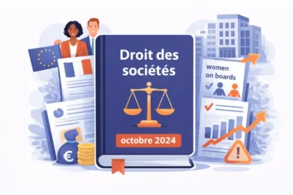 Actualités du droit des sociétés en octobre 2024 avec directive Women on Boards et décret de la loi Attractivité