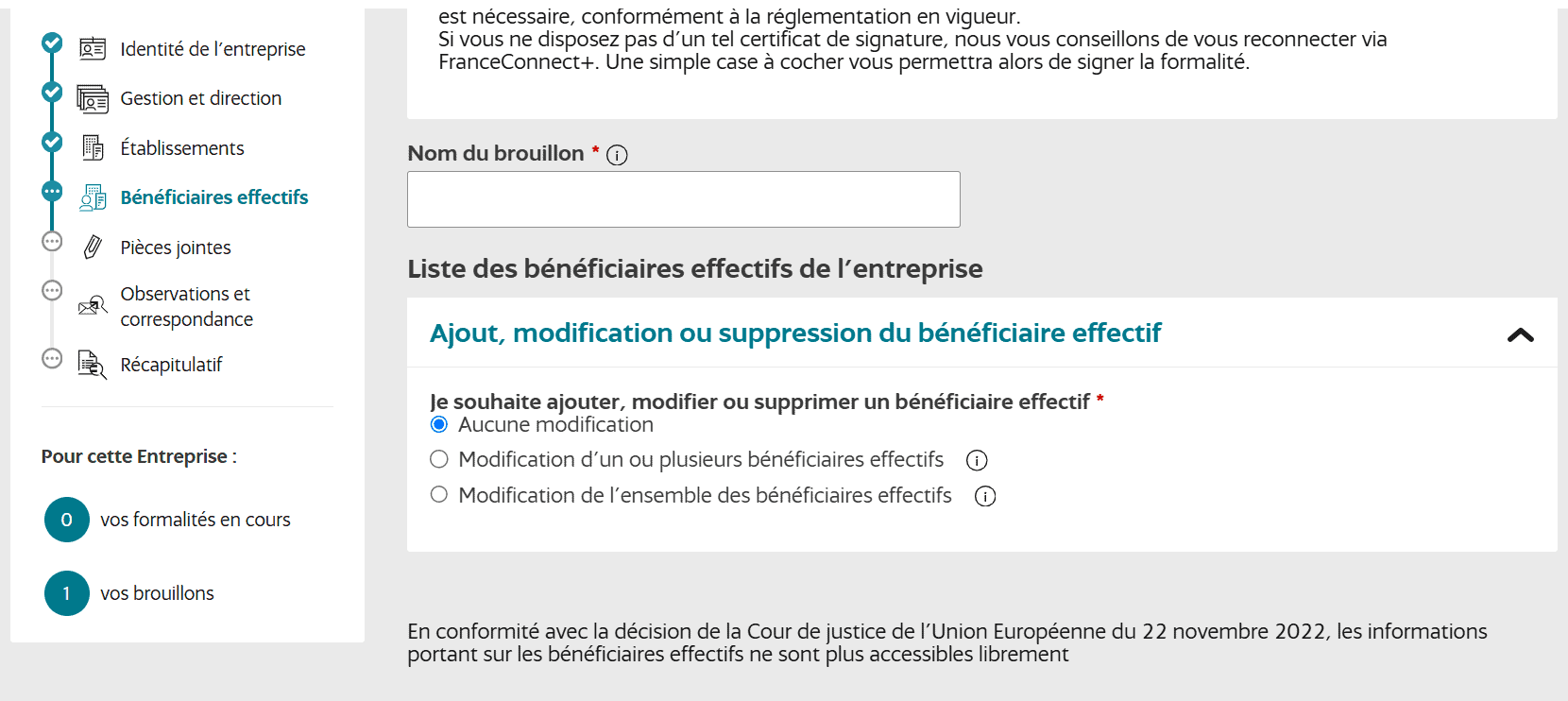 Extrait Rbe France Registre des Bénéficiaires Effectifs : mise à jour et accès